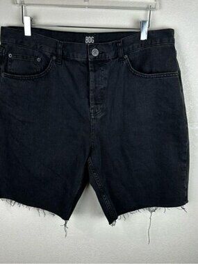 BDG Black Bermuda Cut Off Dad Shorts Size 36